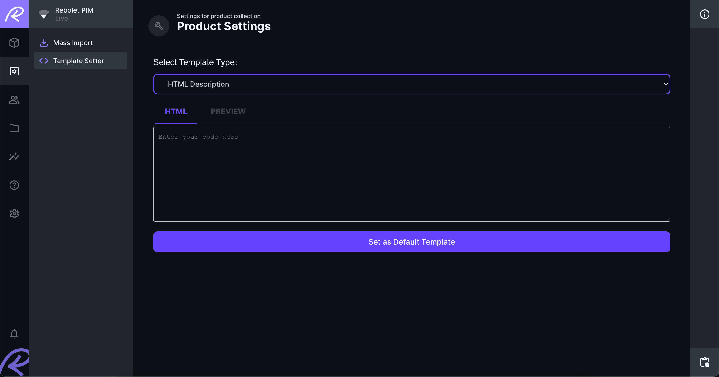5. html description setter for shopify, user can use the compiler on the system to test html, css page